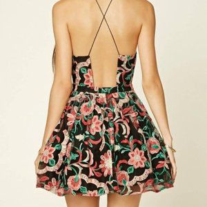 Forever 21 | Floral Embroidered Cami Women's Mini Dress.